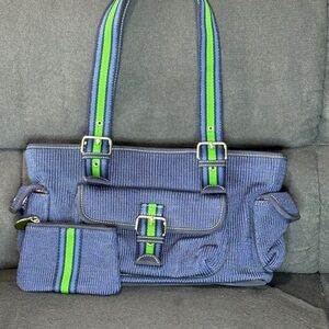 The SAK Belinda Small Satchel Bag - Denim Blue